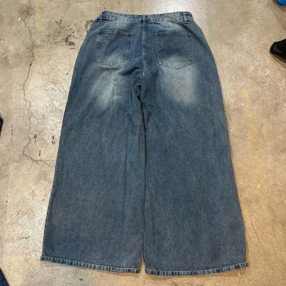 Edikted Skater Girl Washed Low Rise Baggy Wide Leg Jeans - Picture 2 of 4